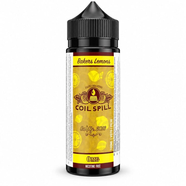 New Coil Spill Bakers Lemons E-Liquid 100ml Shortfill – £2.49