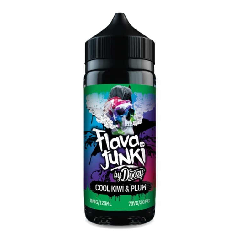 New Doozy Flava Junki Cool Kiwi & Plum E-Liquid | 100ml £1.99 – £1.99