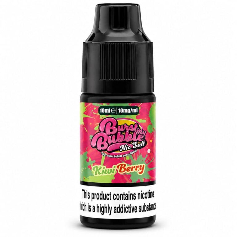 Burst My Bubble Kiwi Berry Nic Salt 10ml E-Liquid – £0.49