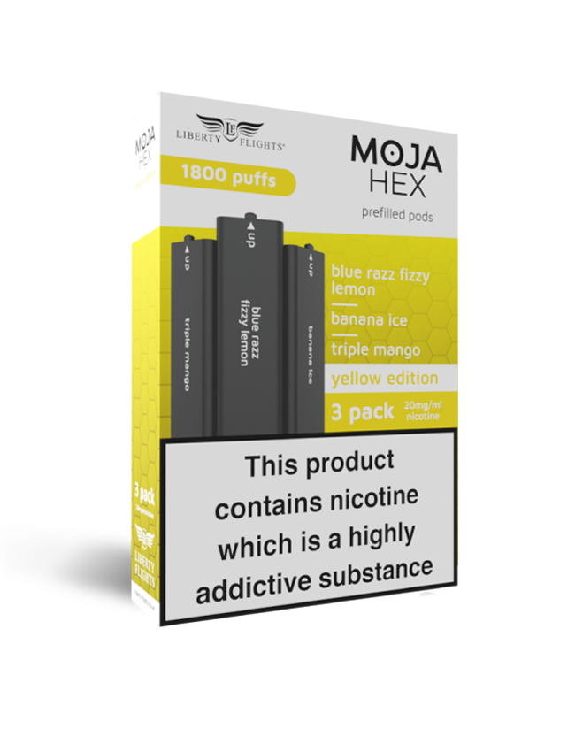 New Moja Hex Yellow Edition Refill Pods (x3) – £1.50