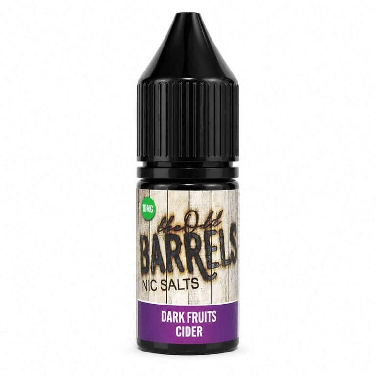 The Old Barrels Dark Fruits Cider Nic Salt E-Liquid 10ml – £0.49