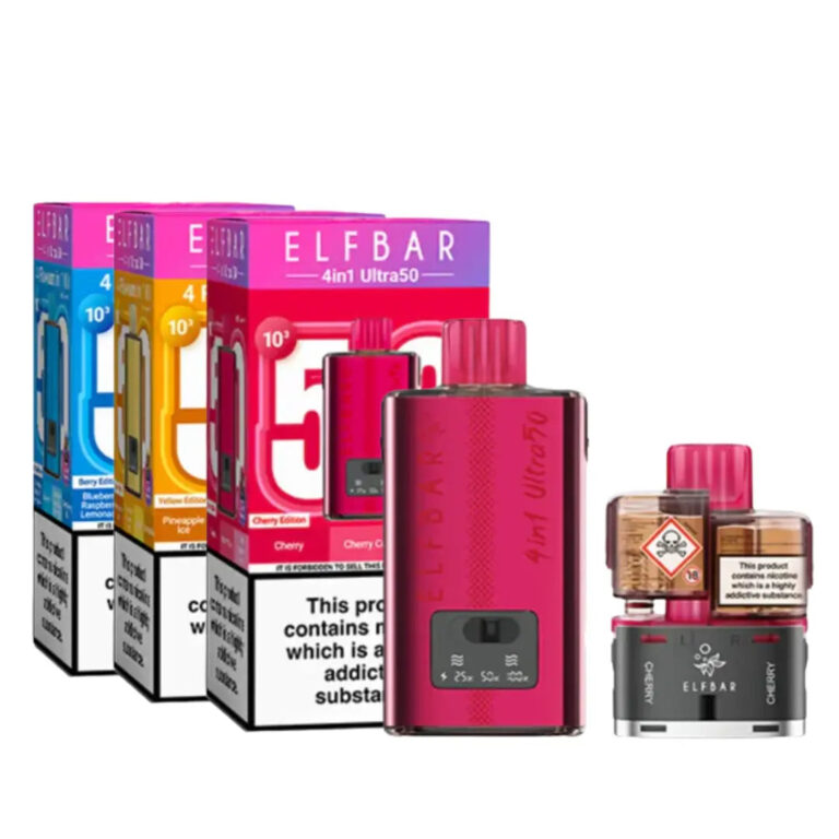 New Elf Bar 4-in-1 Ultra 50 (50K) Prefilled Pod Kit – £4.99