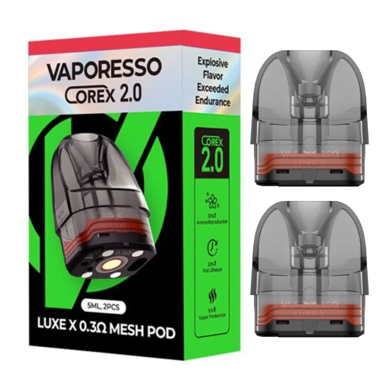 New Vaporesso Luxe X Corex 2.0 5ml XL Replacement Pods – 2 Pack – £5.99