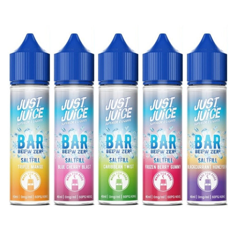 New Just Juice Bar Below Zero Saltfill E-liquid 40ml – £6.99