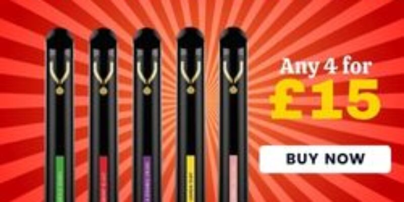 Dinner Lady V800 4 Pack Disposable Vape – £15.00