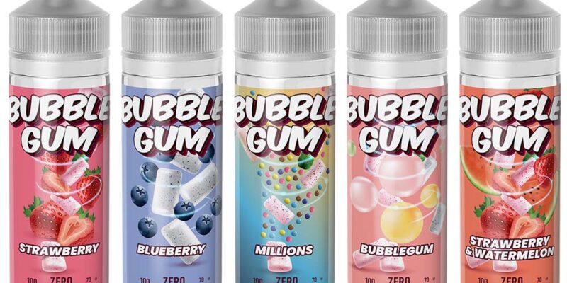 Bubblegum E-Liquid 4x 100ml – £12.00