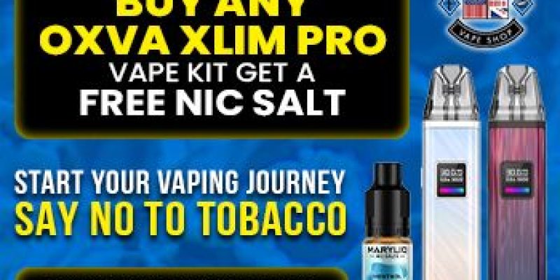 Oxva Xross Xlim Pro Kit and Get Free E-Liquid –