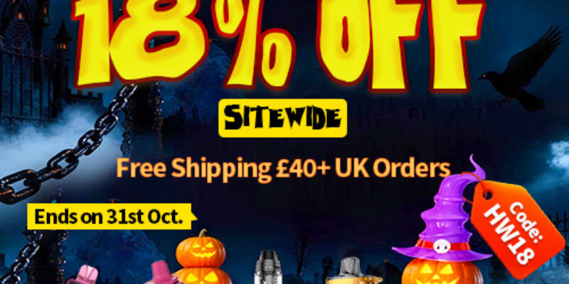 Halloween Vape Sale: 18% OFF Sitewide