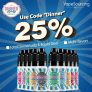 25% OFF 10ml Dinner Lady E-liquids