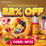 22% OFF Nicotine Free E-liquids