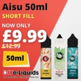 Aisu 50ml Shortfill E-Liquid – £9.99
