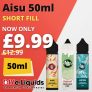 Aisu 50ml Shortfill E-Liquid – £9.99