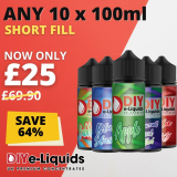 DIY E Liquids Short Fills 1000ml – £25.00