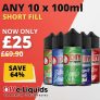 DIY E Liquids Short Fills 1000ml – £25.00