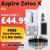 Aspire Zelos X Kit 80 Watt Kit Bundle Deal – £44.99