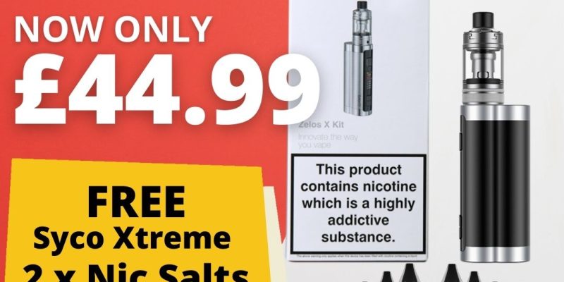 Aspire Zelos X Kit 80 Watt Kit Bundle Deal – £44.99