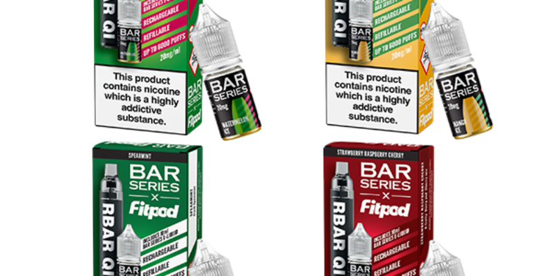 Bar Series x Fitpod RBAR QI Refillable Disposable Vape 6000 Puffs – £5.58