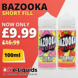 Bazooka 100ml Short Fill E Liquid – £9.99