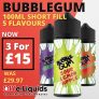 Bubblegum Shortfill 3 x 100ml E Liquid – £15.00