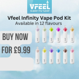 Vfeel Infinity Vape Pod Kit Rechargeable – £9.99