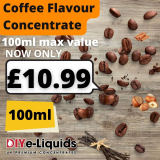 Coffee Flavour Concentrates 100ml– £10.99