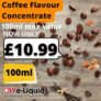 Coffee Flavour Concentrates 100ml– £10.99