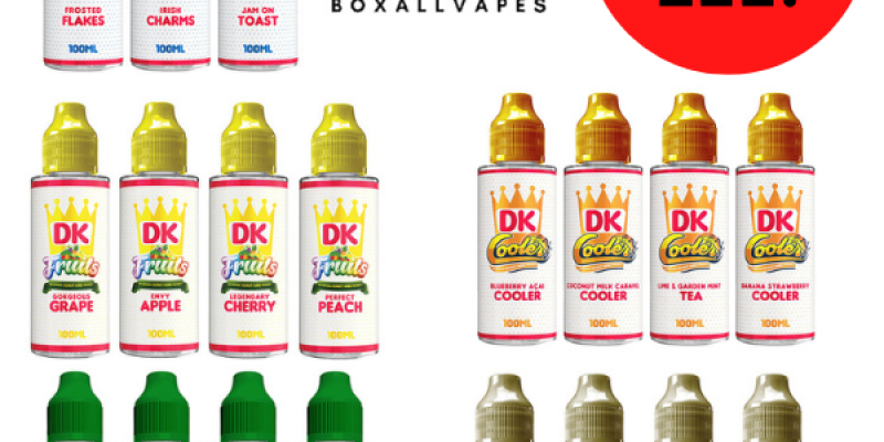 Donut King 100ml E Liquid Shortfills – £6.99