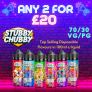Stubby Chubby 2x 100ml Shortfill E Liquid – £20.00