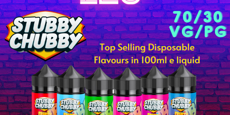Stubby Chubby 2x 100ml Shortfill E Liquid – £20.00