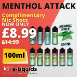 Menthol Attack 100ml Short Fill E-Liquid – £8.99 