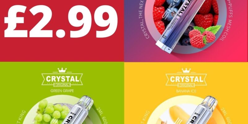Crystal 600 Vape Bar – £2.99