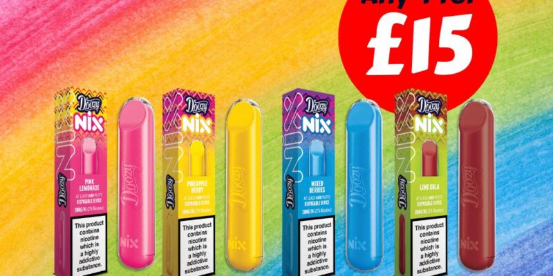 Doozy NIX 4 Pack Disposable Vape 600 Puff – £15.00