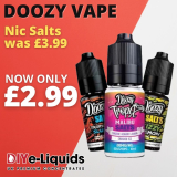 Doozy Vape 10ml Salts – £2.99