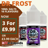 Dr Frost 3x 10ml Nic Salts –  £9.99