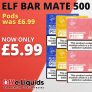 ELF Bar Mate 500 Replacement Pods – £5.99 