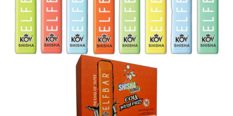 Elf Bar Shisha KOV Disposable Vapes – Pack of 10 – £7.90