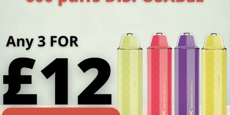 Elux Crystal 3 Pack 600 Disposable Vape Kit – £12.00