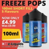Freeze Pops 100ml Shortfill E Liquid – £4.99