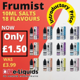 Frumist 10ml Nic Salt E Liquid – £1.50