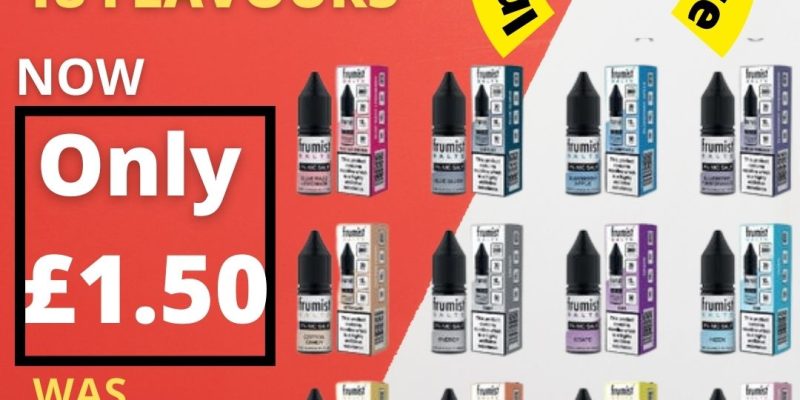 Frumist 10ml Nic Salt E Liquid – £1.50