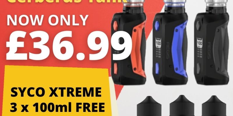 Geek Vape Aegis Solo 100W Kit with Cerberus Tank Bundle – £36.99