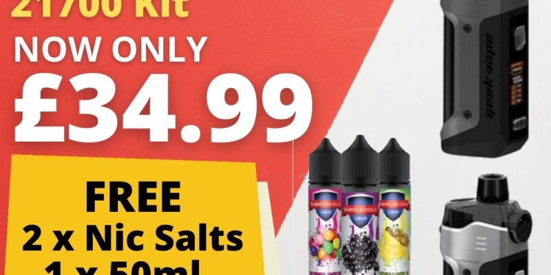 Geekvape B100 Aegis Boost Pro 21700 Bundle Kit – £34.99