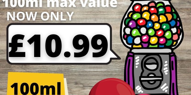 Gumball Flavour Concentrates 100ml – £10.99