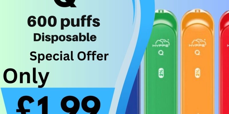 Hyppe Q Disposable Vape Bar 600 Puffs – £1.99