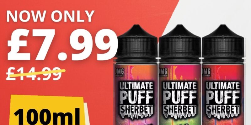 Ultimate Puff 100ml Shortfill E Liquid – £7.99
