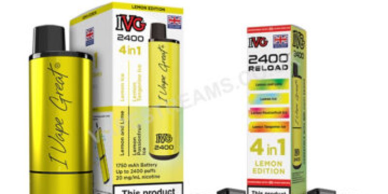 IVG 2400 Rechargeable Vape Kit – £10.99