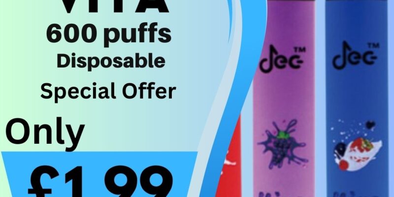 JEC-VIYA 600 Puff Disposable Vape Bar – £1.99