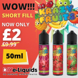 Krazy Fruits 50ml Shortfill E Liquid – £2.00