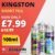 Kingston 100ml Shortfill E Liquid – £7.99