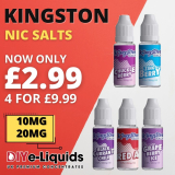 Kingston E-Liquid Salts 4x 10ml Bundle – £9.99
